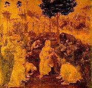 LEONARDO da Vinci The Adoration of the Magi oil painting artist